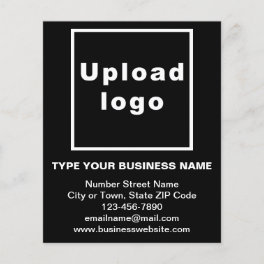 Business Brand Name on Black Flyer