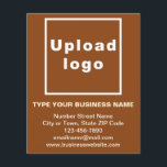 Business Brand Name on Brown Flyer<br><div class="desc">Light brown and white colors of fonts on brown flyer, marketing material that you can distribute to customers to advertise your business or promote your brand name. Customize it by uploading your business logo, typing your business name, address, phone number, e-mail and website or social media page then check the...</div>