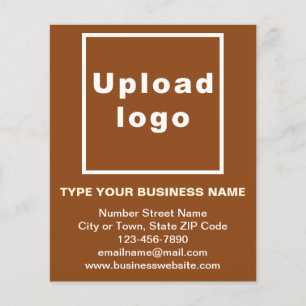 Business Brand Name on Brown Flyer