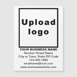 Business Brand on 4.25” x 5.6” White Magnetic Card