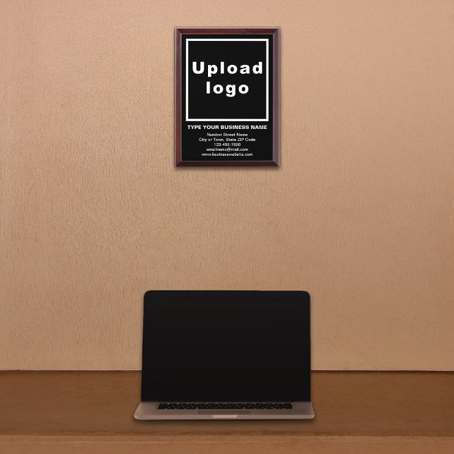 Business Brand on Black Framed Plaque (Creator Uploaded)