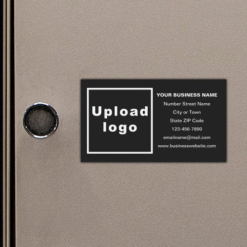 Business Brand on Black Magnetic Card