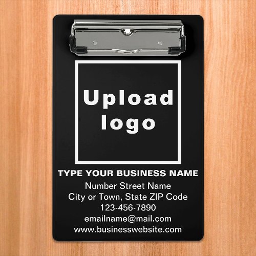 Business Brand on Black Mini Clipboard