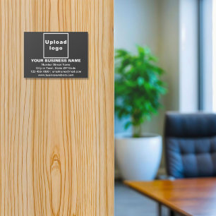 Business Brand on Black Rectangle Acrylic Print