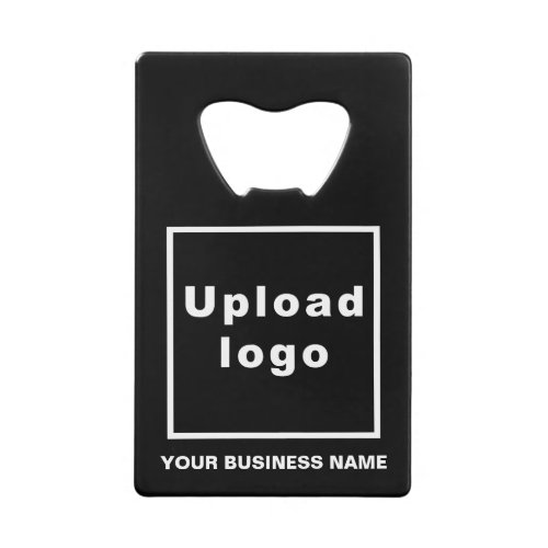 Business Brand on Black Rectangle Bottle Opener