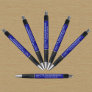 Business Brand on Blue Barrel of Pen