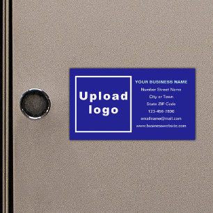 Business Brand on Blue Magnetic Card