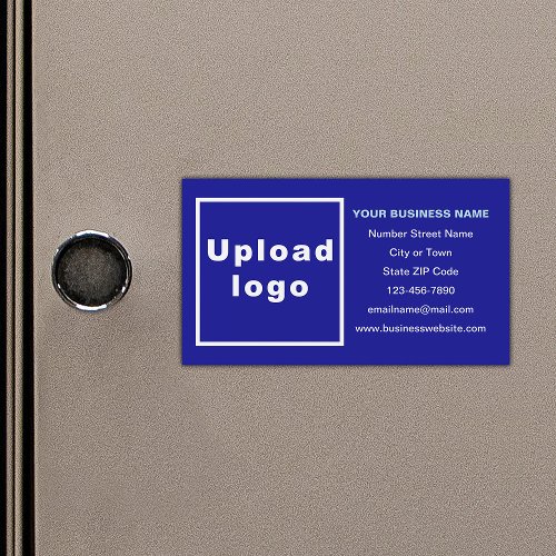 Business Brand on Blue Magnetic Card