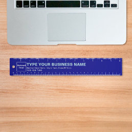 Business Brand on Blue Ruler