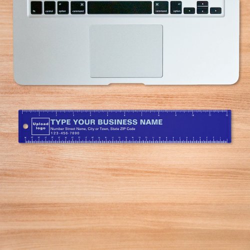 Business Brand on Blue Ruler