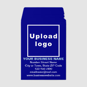 Business Brand on Blue Shipping Envelope Mailer