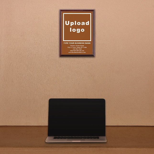 Business Brand on Brown Framed Plaque (Creator Uploaded)