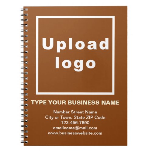 Business Brand on Brown Notebook