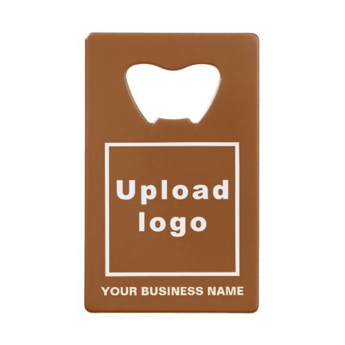 Business Brand on Brown Rectangle Bottle Opener