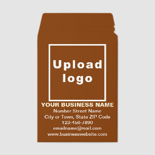 Business Brand on Brown Shipping Envelope Mailer