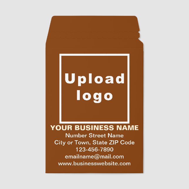 Business Brand on Brown Shipping Envelope Mailer (Front)