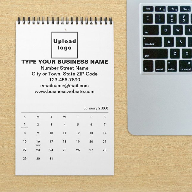Business Brand on Calendar (Build brand name awareness. Your business brand on calendar displayed on office desk.)