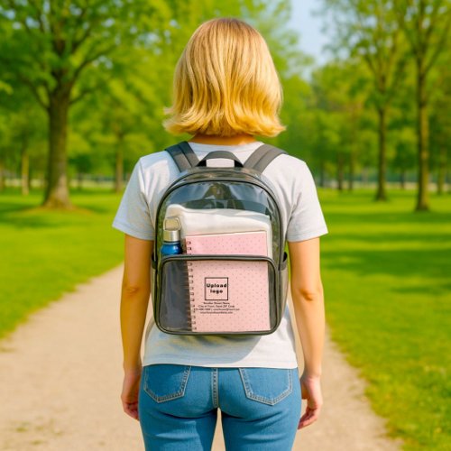 Business Brand on Clear Backpack