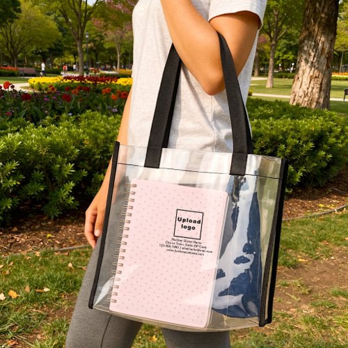 Business Brand on Clear Tote Bag