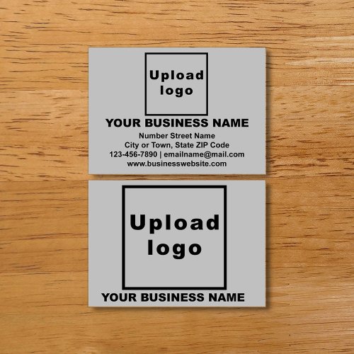 Business Brand on Gray Calling Card
