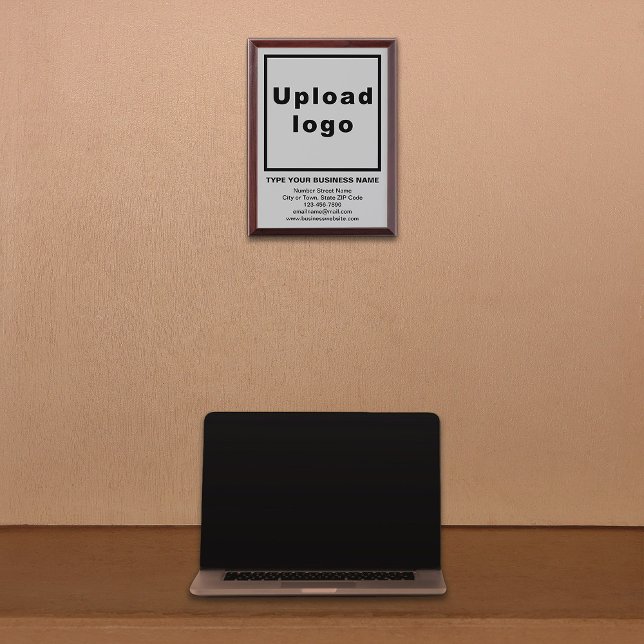 Business Brand on Gray Framed Plaque (Creator Uploaded)