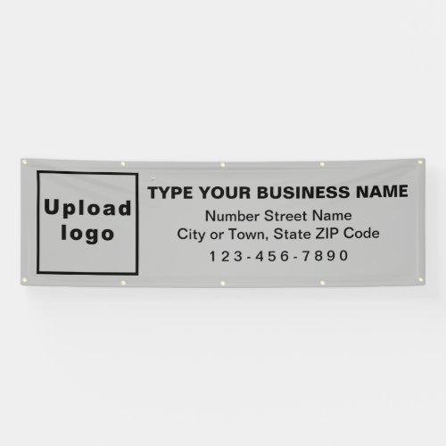 Business Brand on Gray Long Banner