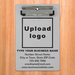 Business Brand on Gray Mini Clipboard