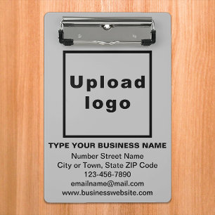 Business Brand on Gray Mini Clipboard