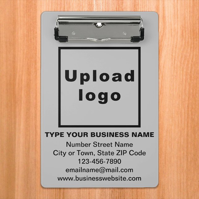 Business Brand on Gray Mini Clipboard (Creator Uploaded)