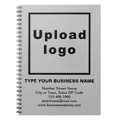 Business Brand on Gray Notebook