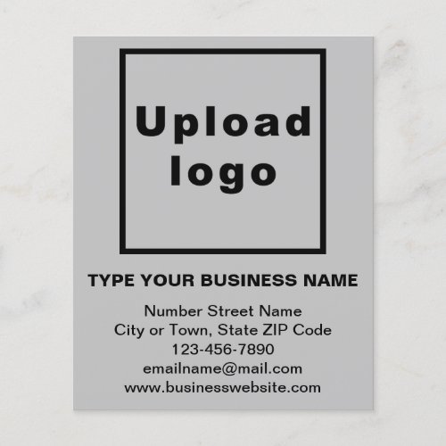 Business Brand on Gray Paper Sheet 