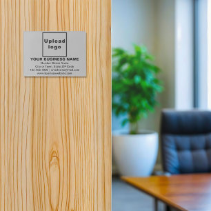 Business Brand on Gray Rectangle Acrylic Print