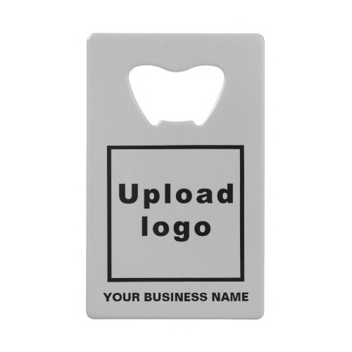 Business Brand on Gray Rectangle Bottle Opener