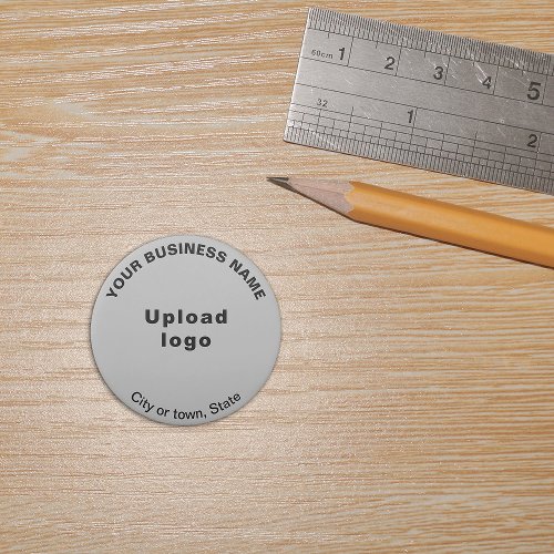 Business Brand on Gray Round Shape Eraser