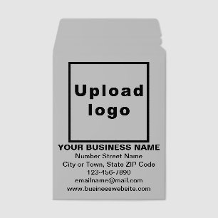Business Brand on Gray Shipping Envelope Mailer