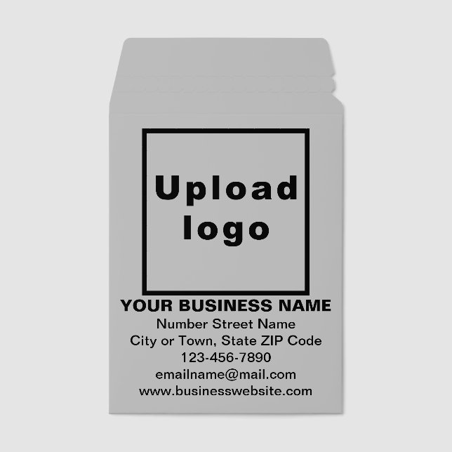 Business Brand on Gray Shipping Envelope Mailer (Front)