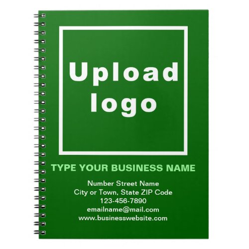 Business Brand on Green Notebook