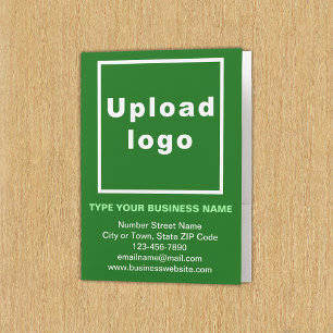 Business Brand on Green Pocket Folder