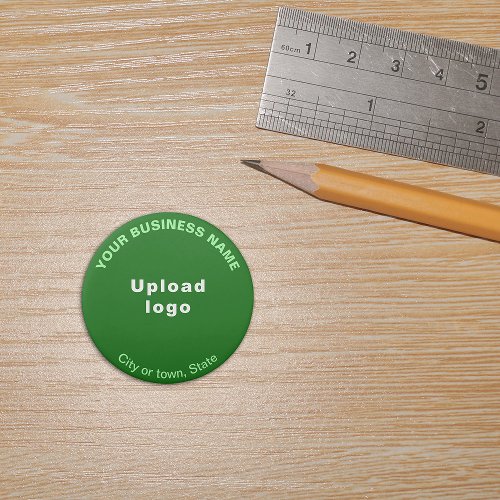 Business Brand on Green Round Shape Eraser