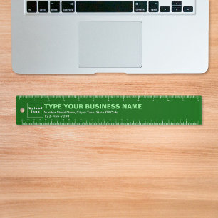 Business Brand on Green Ruler