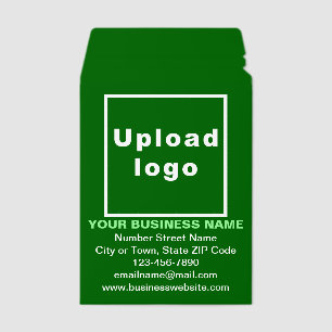 Business Brand on Green Shipping Envelope Mailer