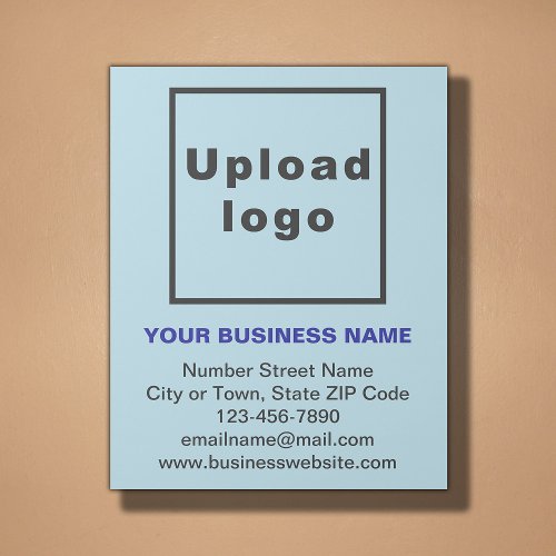 Business Brand on Light Blue Gallery Wrap