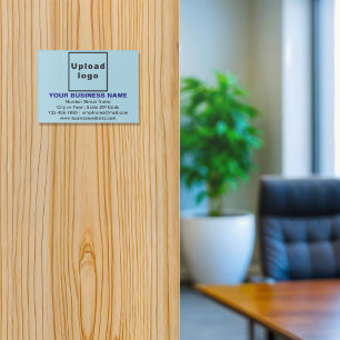 Business Brand on Light Blue Rectangle Acrylic Print