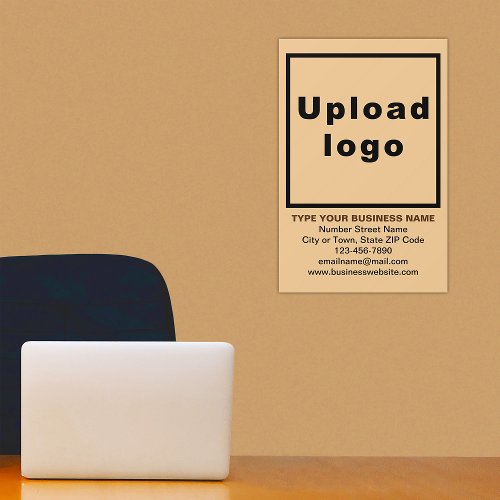 Business Brand on Light Brown Dynamic Wall Decal