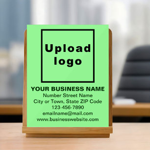 Business Brand on Light Green Acrylic Sign