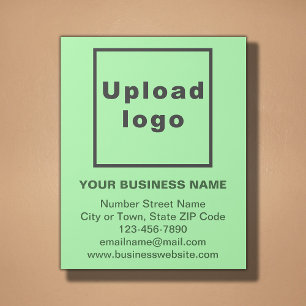 Business Brand on Light Green Gallery Wrap