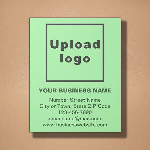 Business Brand on Light Green Gallery Wrap