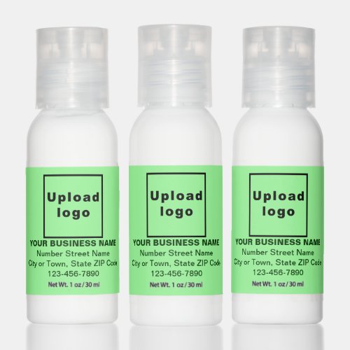 Business Brand on Light Green Label of Hand Lotion