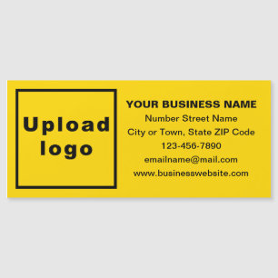 Business Brand on Long Yellow Magnetic Card
