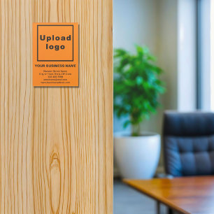 Business Brand on Orange Acrylic Print